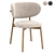 Elegant Oleandro Wood Chair: Calligaris-Inspired 3D model small image 4