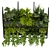 Green Oasis Hanging Plant Collection 3D model small image 4