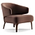 Sleek Minotti Armchair with Stunning Design 3D model small image 1