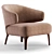 Sleek Minotti Armchair with Stunning Design 3D model small image 2