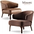 Sleek Minotti Armchair with Stunning Design 3D model small image 4