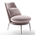 Contemporary Cantori Aurora Armchair 3D model small image 3