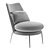 Contemporary Cantori Aurora Armchair 3D model small image 14