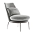 Contemporary Cantori Aurora Armchair 3D model small image 15