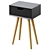 Sleek Mitra Bedside Table by Actona 3D model small image 5
