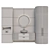 Sleek Modern Bathroom Cabinet | no. 130 3D model small image 3