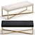 Modern Bench RALPH in 3 Chic Colors 3D model small image 1