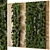 Wooden Base Vertical Garden - Set 536 3D model small image 1