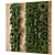 Wooden Base Vertical Garden - Set 536 3D model small image 6