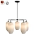 Pebble Glass Chandelier: Milky Illumination 3D model small image 1