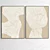 Elegant Plaster Dual Photo Frame - Stylish Décor Solution 3D model small image 2