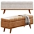 Modern AllModern Davina Storage Bench 3D model small image 2