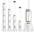 Noctambule Suspension Collection: Sleek, Elegant Lighting 3D model small image 1