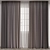 Elegant Curtain: Vray & Corona | 56,942 Polys 3D model small image 1