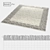 Royal Agra Bloom: Luxurious Wool & Silk Carpet 3D model small image 2