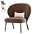 Ventall Armchair: Sleek and Stylish Seating Solution 3D model small image 1