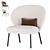 Ventall Armchair: Sleek and Stylish Seating Solution 3D model small image 2