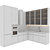 Modern Kitchen Unit - Easily Customizable & Stylish 3D model small image 7