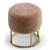 Elegant Rosie Pouffe: 3 Color Options 3D model small image 6