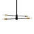 Modern Sputnik Linear Chandelier 3D model small image 1