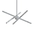 Sleek Sputnik Linear Chandelier 3D model small image 2