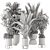 Greenery in Ferm Living Bau Pot: Set of 538 3D model small image 7