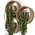 Concrete Pot Hanging Plants Set 3D model small image 2