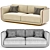 Elegant Denning Sofa: Aster 3D model small image 4