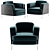 Elegant Comfort: Minotti SHELLEY 3D model small image 2