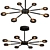 Elegant Gallo Chandelier 3D model small image 1