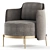 Trendy TAPE Armchair: Sleek Design 3D model small image 2