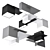 Geometric LED Ceiling Lights: Jules (Set of 5) 3D model small image 9