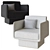 Luxury Lilas Armchair by Gallotti&Radice 3D model small image 2