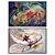 Wall Art Set - 2 Paintings with 4 Frame Options 3D model small image 1