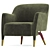 Sleek Molteni Armchair: Modern Design 3D model small image 2