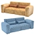 Elegant Porter Sofa: Polys 296,854, Verts 297,114 3D model small image 3