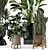 Ferm Living Bau Pot Large - Set 540 for Stylish Indoor Plants 3D model small image 2