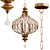 Elegant Sabina Pendant Light 3D model small image 1