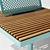 Eco-Friendly Park Benches 3D model small image 3