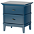 Manhattan Grey-Blue Bedside Table 3D model small image 4