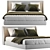 Natuzzi Spencer Bed: Modern Elegance for Style and Comfort 3D model small image 1