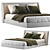 Natuzzi Spencer Bed: Modern Elegance for Style and Comfort 3D model small image 2