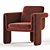 Henna_2017 Armchair: Stylish & Comfortable 3D model small image 1