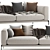 Flexform Romeo 3-Seater Sofa 3D model small image 3