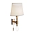 Elegant White Wall Lamp 3D model small image 2