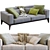 Elegant Porada Sofa: Modern Comfort 3D model small image 2