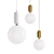 Modern Glass Ball Pendant Light 3D model small image 1