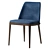 Grace Poliform Chair: Elegant Design, Solid Wood Base 3D model small image 4