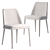 Grace Poliform Chair: Elegant Design, Solid Wood Base 3D model small image 7
