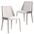 Grace Poliform Chair: Elegant Design, Solid Wood Base 3D model small image 9